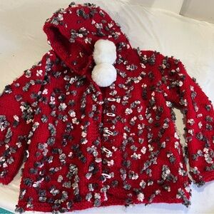 Handmade girls cardigan for 5&6 years
